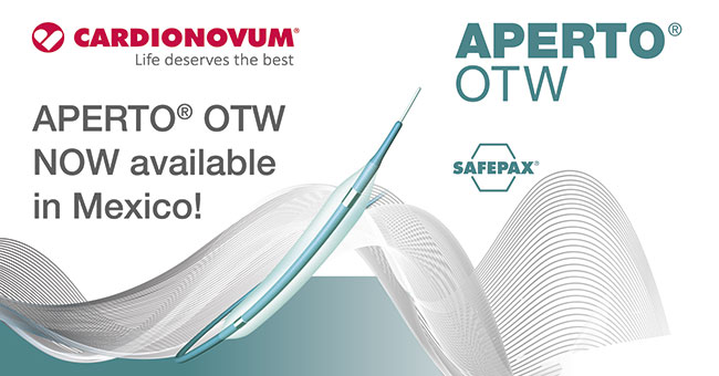 CARDIONOVUM® announces regulatory approval of APERTO® OTW in Mexico